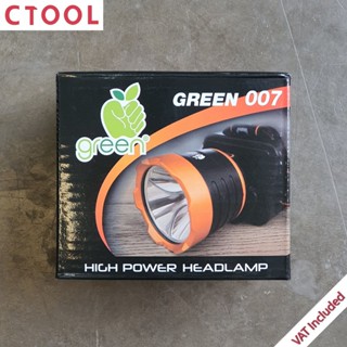 หัวไฟฉาย แสงเหลือง LED Green ของแท้ ** ห้ามโดนน้ำ** - Authentic LED Head Warm White Light - ซีทูล Ctool