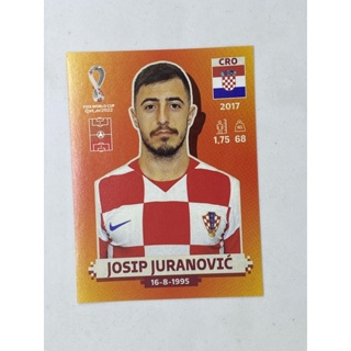 Josip Juranovic สติ๊กเกอร์สะสม ฟุตบอลโลก world cup 2022 Croatia ของสะสมทีมฟุตบอล โครเอเชีย