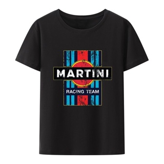 #ถูกสุด Martini Retro Racing เสื้อยืด Lancia Abarth ทีม Mcqueen Tee Custom ใหม่ฟิตเนสชาย O คอเสื้อผ้า T เสื้อ