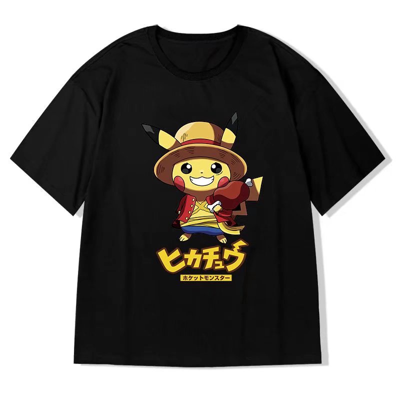 one-piece-red-เสื้อยืด-pokemon-anime-mens-graphic-t-shirt-mens-and-womens-oversized-shirt-one-piece-luffy-pikach-53