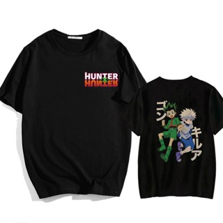 เสื้อยืดแขนสั้น พิมพ์ลายอนิเมะ Hunter X Hunter Gon Killua สําหรับผู้ชาย_05