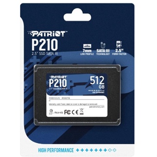 PATRIOT - P210S512G25_Patriot P210 SSD 512GB SATA 3 Internal Solid State Drive 2.5"