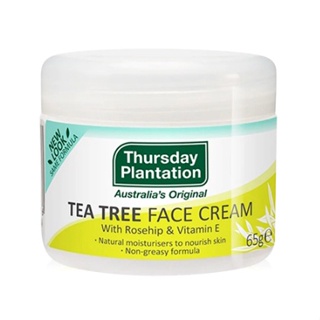 ✨💕Thursday Plantation Tea Tree Face Cream With Rosehip &amp; Vitamin E 65 g.ผลิตภัณฑ์บำรุงผิวหน้า เพิ่มความชุ่มชื่น ✨💕