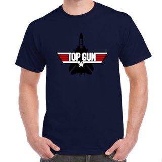 【Plus Size】 Top Gun Retro Logo Tom Cruise Val Kilmer Navy T-shirt GS_11