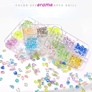 Aroma ก้อนน้ําแข็งเรซิ่น 3D สําหรับตกแต่งเล็บ DIY