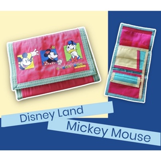 กระเป๋าสตางค์VTG Colourful - Mickey Mouse 🐭 3 พับ (มือสอง)