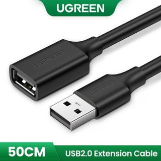 สินค้า UGREEN USB สายต่อ USB2.0 สายเคเบิล สำหรับ Smart TV PS4 Xbox One SSD USB2.0 ไปยัง Extender Data Cord
