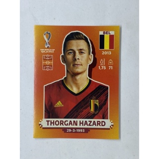 Thorgan Hazard สติ๊กเกอร์สะสม ฟุตบอลโลก world cup 2022 belgium ของสะสมทีมฟุตบอล เบลเยี่ยม เบลเยียม