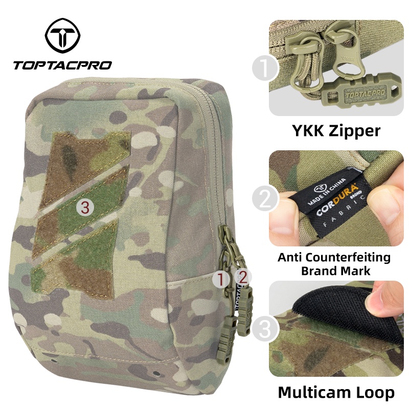 toptacpro-กระเป๋ายุทธวิธี-กระเป๋าเลเซอร์ตัด-molle-edc-อเนกประสงค์-กระเป๋ารีไซเคิล-ชุดยาไมโคร-ลายพรางทหาร-เสื้อกั๊ก-molle-pouch-8518