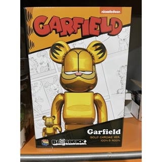 [Bearbrick Garfield Chrome] ขนาด 400+100% ของใหม่