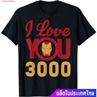 เสื้อยืดลำลอง Marvel Avengers Endgame Iron Man I Love You 3000 Helmet Logo T-Shirt Popular T-shirts_07