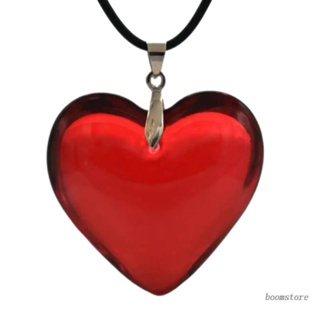 สร้อยคอโซ่ จี้แก้วคริสตัล รูปหัวใจ หลากสี เครื่องประดับ สําหรับผู้หญิง วัยรุ่น