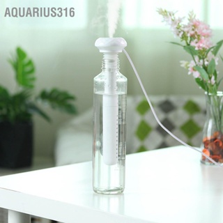 Aquarius316 เครื่องทำความชื้นบนเดสก์ท็อปใบ้สีขาวแบบพกพาความจุสูงขวดน้ำความชื้นสำหรับรถบ้าน