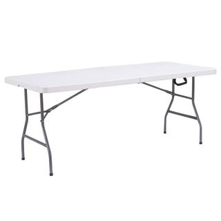 (สินค้ามือ 2 ) รุ่น T3,T4 , T8 , T5 [120 cm] , T5 [150 cm]( White ) โต๊ะสนาม พับได้ Folding Table อลูมิเนียมแบบกระเป๋าพกพา ขาอลูมิเนียม สินค้ามีตำหนิ