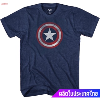 เสื้อยืดแขนสั้น Marvel Captain America Shield Logo Mens Sports T-shirt_11