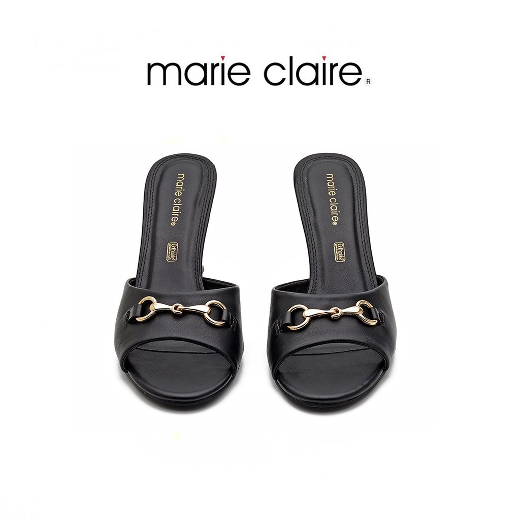 bata-บาจา-ยี่ห้อ-marie-claire-รองเท้าส้นสูงมีส้นแบบสวม-สูง-5-นิ้ว-รองเท้าสำหรับผู้หญิง-รุ่น-chala-สีดำ-7706272