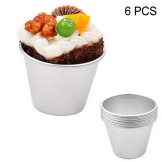 Baking Mould Western Mould Baking Cup Pudding 6pcs Aluminum Alloy High Quality