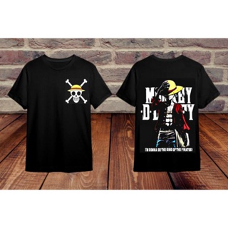 Jimanila │ One Piece อะนิเมะเสื้อยืดขนาดใหญ่ Tiktok แนวโน้มการพิมพ์กราฟิกขนาดใหญ่เสื้อสีดํา 9zn_53