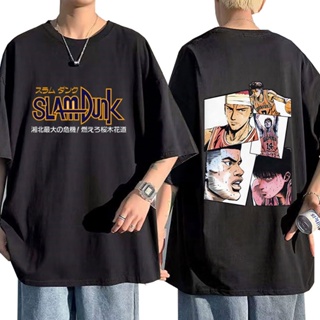 【School Style】 2022 New Japanese Fashion Anime Slam Dunk T-Shirt Men Women Summer Top Hip Hop Short Sleeve Oversize_07