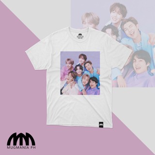 🌟​พร้อมส่ง​🌟 BTS  x BT21 T-shirt - Mugmania  - BTS Member Graphic Tees with Free BTS Pouch