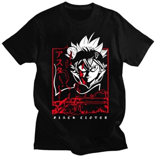 Japan Anime Asta Black Clover T-shirt Mens Harajuku Graphic Anime T Shirt Streetwear Cool Oversized T-shirts Hip H_01