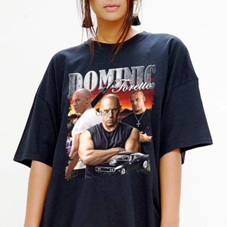 เสื้อยืด ผ้าฝ้ายแท้ พิมพ์ลาย Toretto The Fast And The Furious Fans Dom Vin สไตล์วินเทจ แฟชั่นฤดูร้อน สําหรับผู้ชาย_07