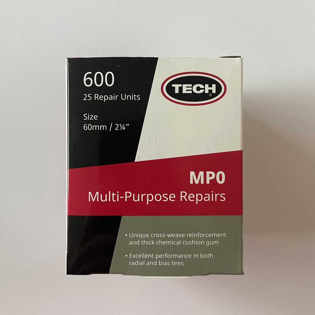 แผ่นปะยาง TECH MP-0 แผ่นปะผ้าใบทรงกลม ขนาด 60 mm. 1 กล่องมี 25 แผ่น ...