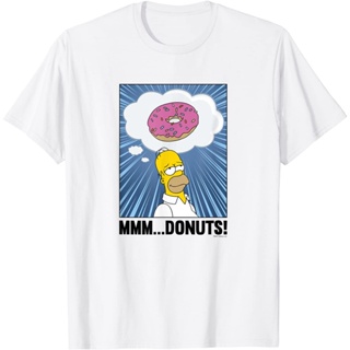 เสื้อผ้าผู้ใหญ่ The Simpsons Homer Mmm ...เสื้อยืด พิมพ์ลายโดนัท_07