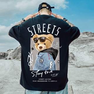 Sejuk cotton hip hop kemeja oversize black saiz besar clothes t putih big korean style baju baggy short sleeve prin_01