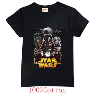 New Star Wars Cartoon Girls T-shirt Summer Children Short Sleeve Clothes Baby T Shirts Kids Casual Blouse_01