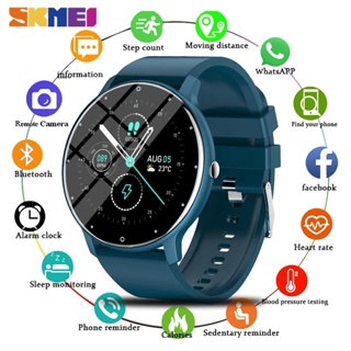 สินค้า Skmei สมาร์ทวอทช์ Smartwatch บลูทูธ สำหรับ อัตราการเต้นของหัวใจ การนอนหลับ ออกซิเจนในเลือด นาฬิกาข้อมือ