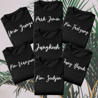 🌟​พร้อมส่ง​🌟 KPOP Bangtan Names Shirt Jimin/Yoongi/Seokjin/Namjoon/Hoseok/Jungkook/Taehyung T-Shirt