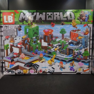เลโก้ My World (Minecraft) LB1105 ชุดอาณาจักรรางลูกแก้ว จำนวน 1,019 ชิ้น ใหญ่มากๆๆ เล่นสนุก งานสวยมากๆ พร้อมส่ง ราคาถูก