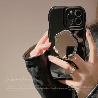 เคสโทรศัพท์มือถือ ซิลิโคนนิ่ม ลายคลื่น สีพื้น พร้อมสายคล้อง สําหรับ iPhone 14 Plus 14 13 12 11 Pro Max
