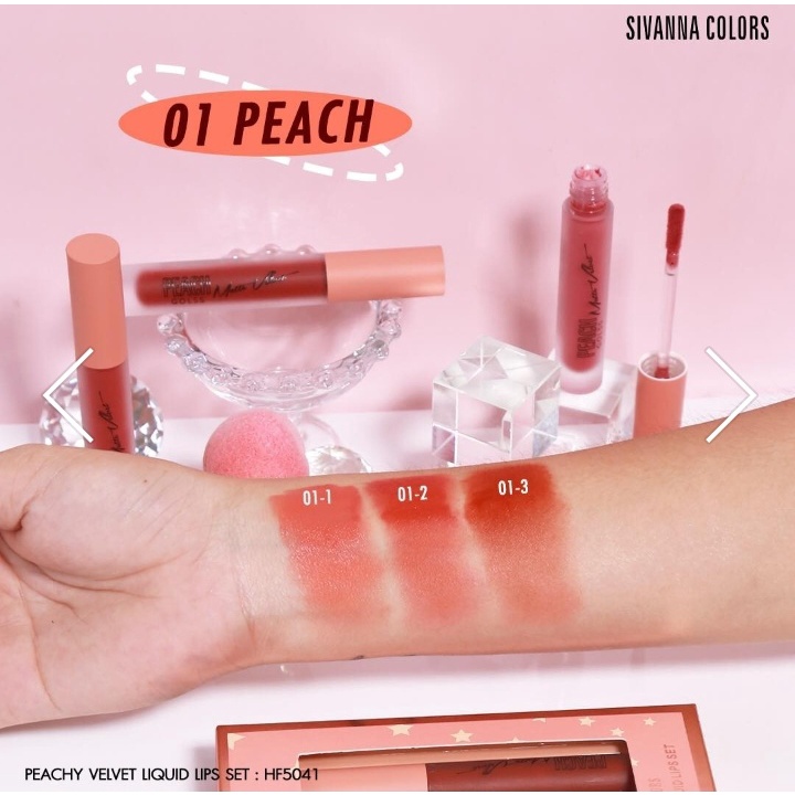 sivanna-colors-peachy-velvet-liquid-lips-set