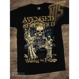 🌟​พร้อมส่ง​🌟 Avenged Seven Fold ROCK เสื้อยืด เสื้อวง เสื้อดำ สกรีนลายอย่างดี ผ้าหนานุ่ม ไม่หดไม่ย้วย  T SHIRT S M _53