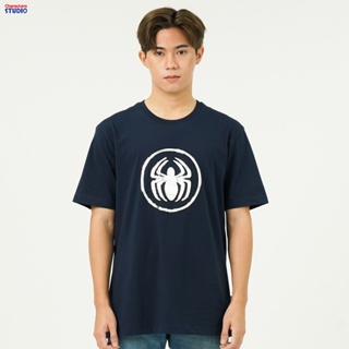 Marvel Men Spiderman T-Shirt - เสื้อยืดผู้ชายลายสไปเดอร์แมน สินค้าลิขสิทธ์แท้100% characters studio_01