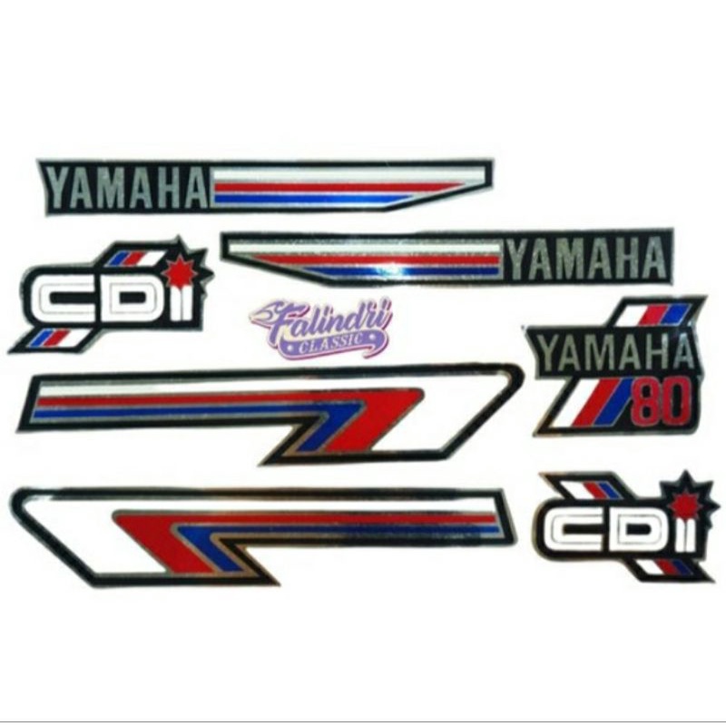 Original Yamaha CDI 80 Striping, สติ๊กเกอร์ CDI, Duck 80 Thailand ...
