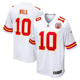 เสื้อกีฬารักบี้ ลายทีม NFL Kansas City Chief Kansas เสื้อกีฬาแขนสั้น ลายทีม Tyreek Hill 10 ชิ้น