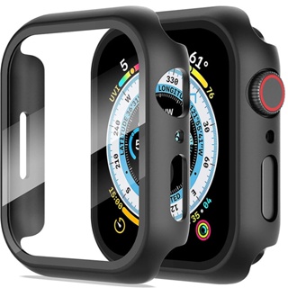 เคส Smart watch 7/8 เคส Smart Watch สายนาฬิกา PC+Glass สายสำหรับ apple watch Ultra 49mm เคสแอปเปิ้ลวอช 45mm 41mm
