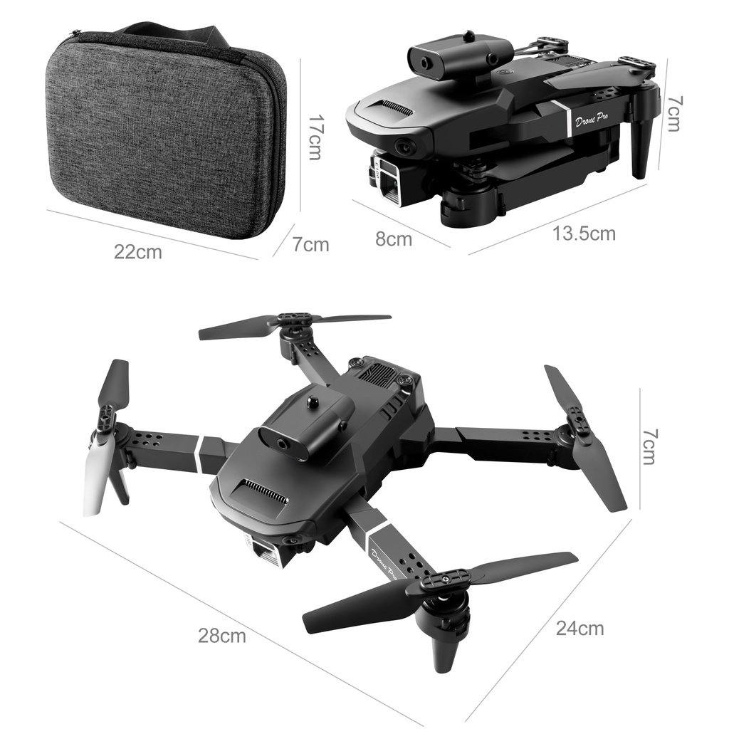 ภาพสินค้าE88/E100 โดรน HD ถ่ายภาพทางอากาศ UAV พับได้ 360 องศาในเที่ยวบินต่อเนื่อง 30 กม./ชม. วิดีโอการถ่ายภาพ WIFI จากร้าน zrkf9sakzs บน Shopee ภาพที่ 8