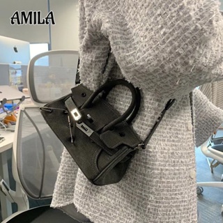 AMILA y2k สาวแซ่บ กระเป๋ามินิเบอร์กิ้น กระเป๋า Messenger ไหล่อเนกประสงค์แฟชั่นใหม่หญิง