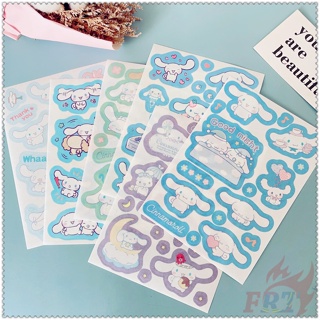 ❣️สติกเกอร์ Sanrio Cinnamoroll Washi สําหรับติดตกแต่ง 6 แผ่น ต่อชุด❣️สติกเกอร์แฟชั่น สําหรับตกแต่งสมุดไดอารี่ DIY