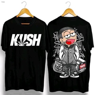 ✗▥●เสื้อผ้าแฟชั่น KU$H พร้อมการออกแบบข้อความ Safe Word Cotton Hustle Tshirts สำหรับผู้ชาย ดำ