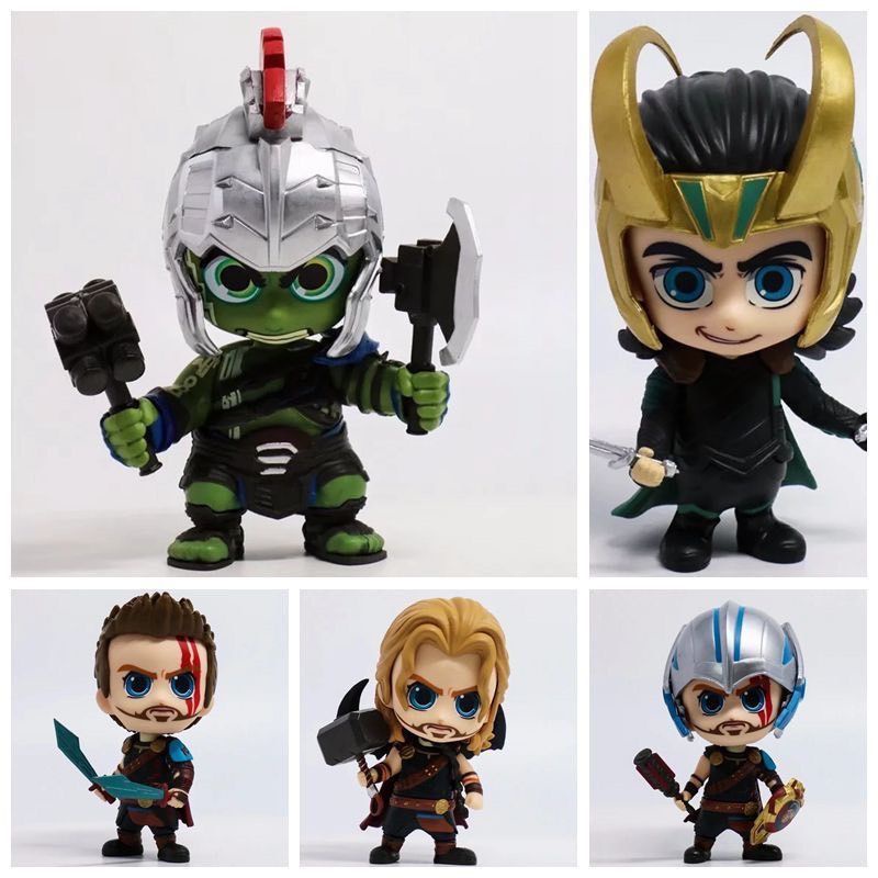 โมเดลธอร์-thor-ragnarok-cosbaby-ทั้งเซตมี5ตัว