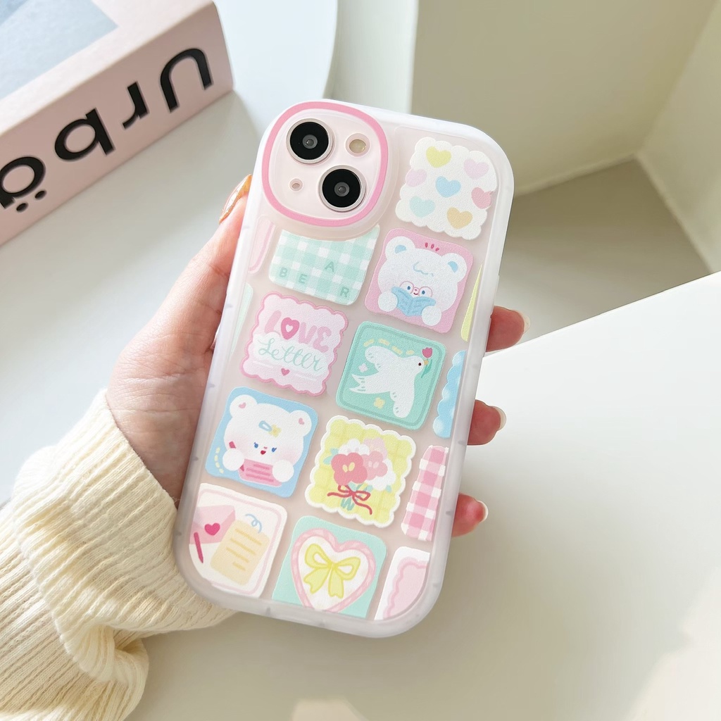 เคสลายการ์ตูน-เคสมือถือ-เคสโทรศัพท์-ตารางการ์ตูนพาสเทล