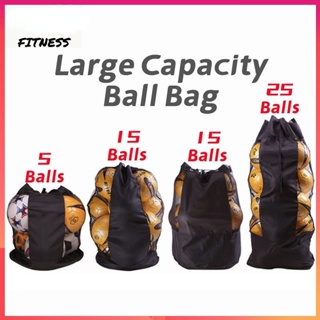 กระเป๋าเป้สะพายหลัง แบบผูกเชือก ขนาดใหญ่พิเศษ จุของได้เยอะ สําหรับใส่ลูกวอลเลย์บอล บาสเก็ตบอล
