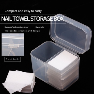 【AG】Cotton Pad Holder Dust-proof Multipurpose 2 Compartment Cotton Dispenser for Vanity