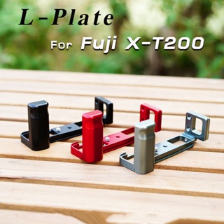สินค้า L-Plate Fuji XT200 กริปมือ X-T200 สีดำ-แดง-เทา