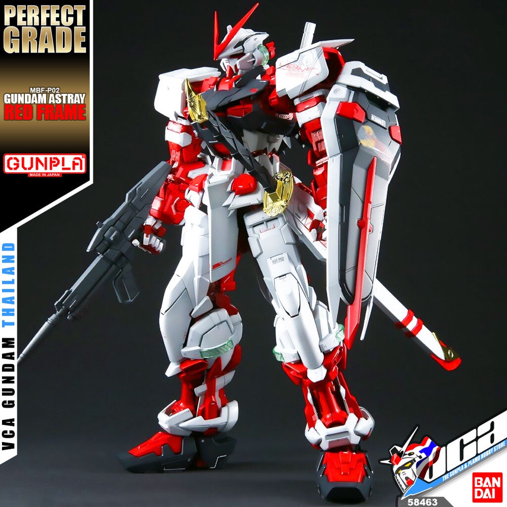 VCA ⭐️ BANDAI GUNPLA PERFECT GRADE PG 1/60 GUNDAM ASTRAY RED FRAME ...